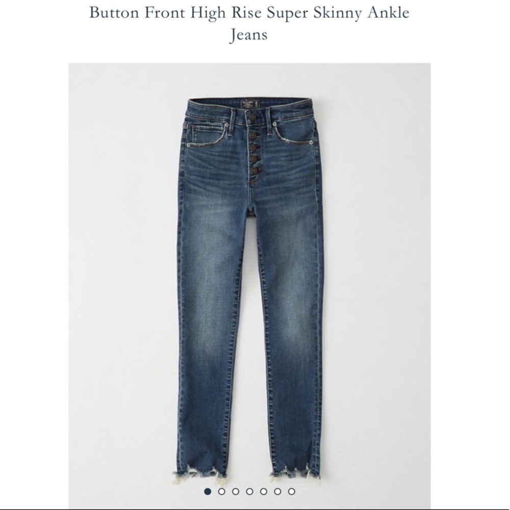 Abercrombie High Rise Super Skinny Ankle Jeans